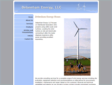 Tablet Screenshot of debenhamenergy.com